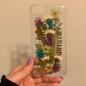 UO iPhone 7 Pressed Flowers Phone Case